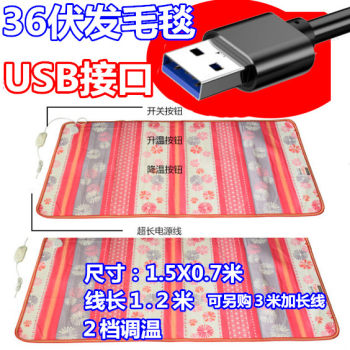 36V USB mattress electric heating blanket outdoor 5V mobile phone power bank mattress ເຄື່ອງເຮັດຄວາມຮ້ອນໄຟຟ້າ