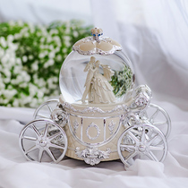 jarll Music Box Music Box Music Box crystal ball Waltz luxury wedding car to send wife girlfriend birthday wedding commemoration