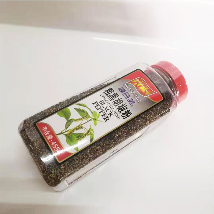 Jiaode Black Pepper Broke 455g large bottle Black Pepper Black Broken Western Meal Baked Steak Ingredients