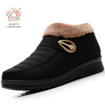 Tianzuxiang mother shoes casual warm cotton boots winter new middle-help old Beijing cotton shoes plus velvet sleeve middle-aged and elderly shoes