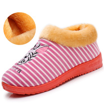 Tianzuxiang home shoes winter warm thickened non-slip moon shoes new old Beijing cloth shoes womens cotton shoes bag root soft bottom