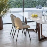 Простой домашний обеденный стул современный светлый роскошный задний стул Дизайнер творческий гостиный стул Изображение Единое кресло Nordic Nordic