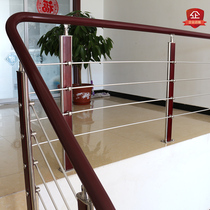 Stairway armrest upright post Floating Window Balcony Fencing Brief Modern Indoor Villa Duplex penthouse Railing PVC Guardrails