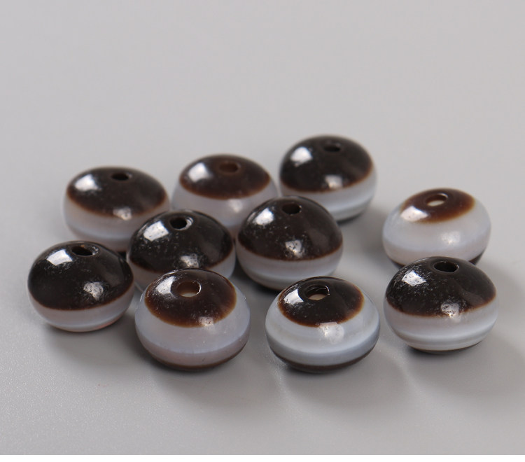 Украшения на руку 老矿西藏药师天珠 藏传天珠配饰 diy佛珠念珠多宝手串配珠真品