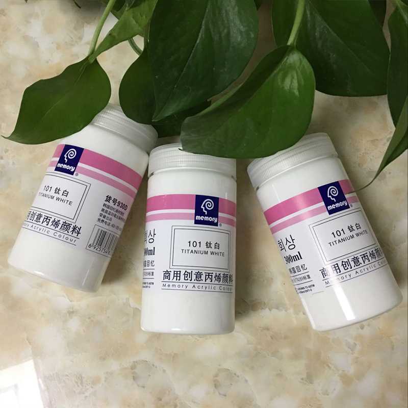 Pigment primer primer waterproof 300ml white color painting hand-painted special stone painting waterproof