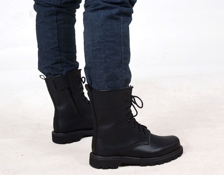 Boots militaires en cuir - porter - Ref 1397296 Image 21