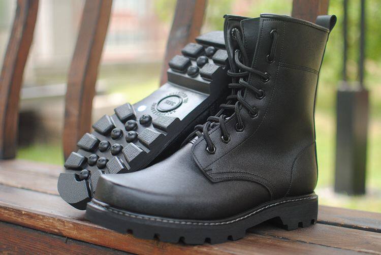 Boots militaires en cuir - porter - Ref 1397296 Image 24