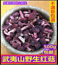 New Wuyishan wild small red mushroom Authentic Fujian specialty red vertebral fungus dry goods 500g premium red mushroom small mushroom bud