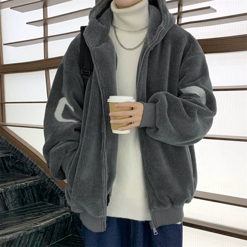 Бархатная демисезонная трендовая утепленная куртка с капюшоном, оверсайз