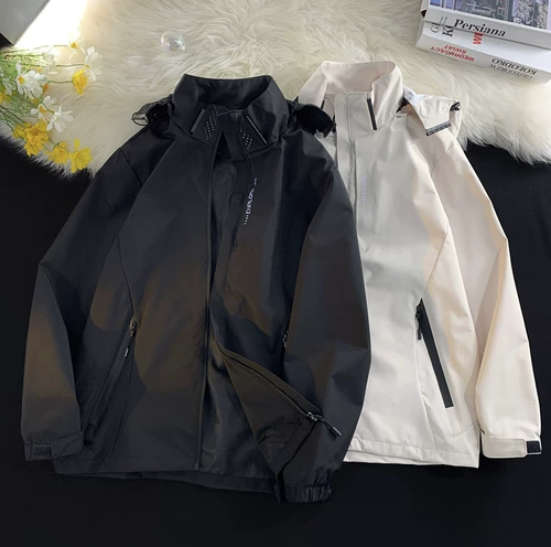 Мужская куртка, японская дорожная толстовка с капюшоном для влюбленных, в американском стиле, оверсайз