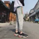 Phong cách Hồng Kông mùa thu mới cắt quần nam chín quần Nhật Bản nghệ thuật Nhật Bản thanh niên chân thon hoang dã quần âu quần legging nam
