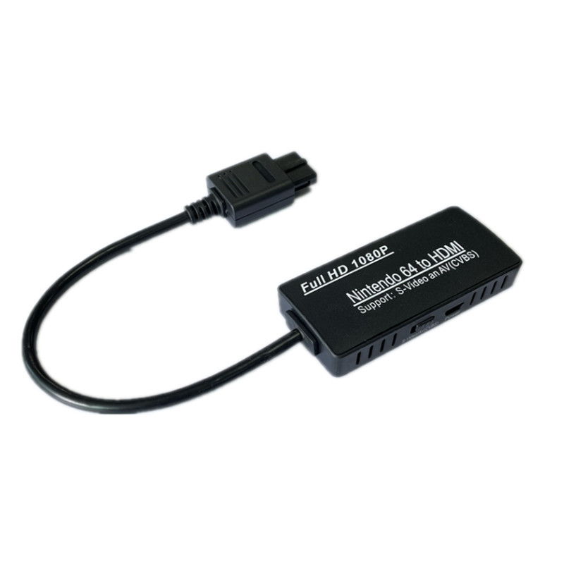 N64 Nintendo game console AV S VIDEO to HDMI HD converter SFC NGC1080P display