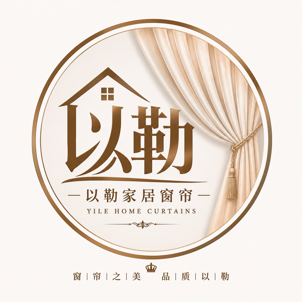 以勒家居窗帘的LOGO