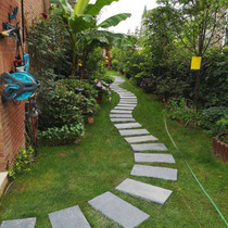 Natural tingbu stone outdoor garden non-slip floor tile stepping stone courtyard garden lawn paving road blue stone