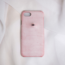 Pink leather eyes for Apple 12pro leather One Plus 9pro iphone11pro phone case s20