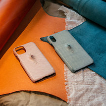 Leather hand-made phone case iphone12 custom eye suture suitable for Apple 11 Huawei cowhide protective case