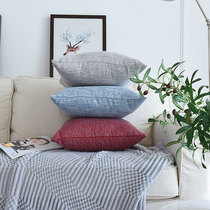 Retro breathable coarse hemp pillow cushion office backrest car waist seat sofa pillow pillow case Core