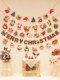 Christmas decoration flag latte shop window wall hangings pendant decoration theme atmosphere scene layout