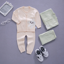 Baby sweater cardio-knitted suit Chaumen Womens spring and autumn jacket thin baby thread clothes baby needlework clothes autumn clothes