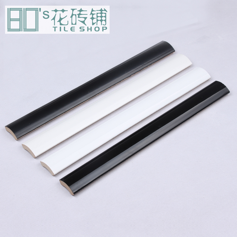 Nordic White Tile Waist Line Collection Side skirting Skirting tiles Skirting Corner Protection Bar Wall Brick Corner Clitoral Corner