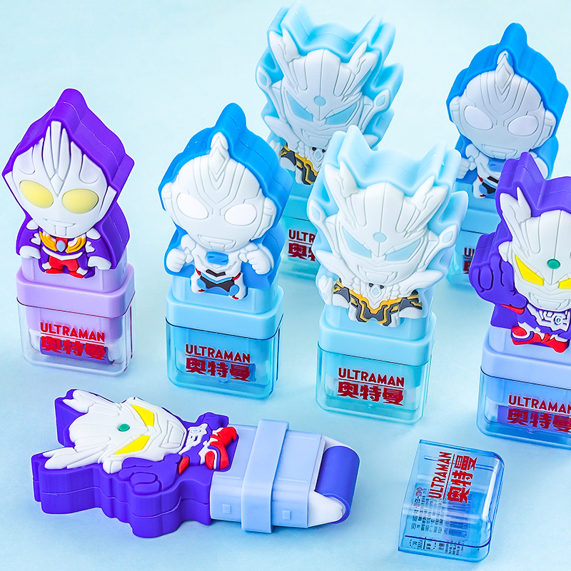 Ultraman 3D Shape Roller Eraser Yz9580 Creative Kindergarten Student Eraser with Clean and Less Debris