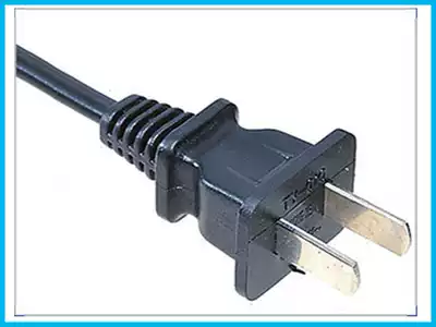 With wire plug Power cord 2 core*0 5plusmn square with plug wire Two two-pin power plug cable