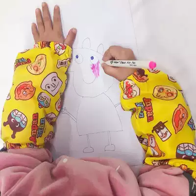 Full 39 ~ cartoon bread big face Superman baby sleeve kindergarten children anti-dirty anti-fouling sleeve