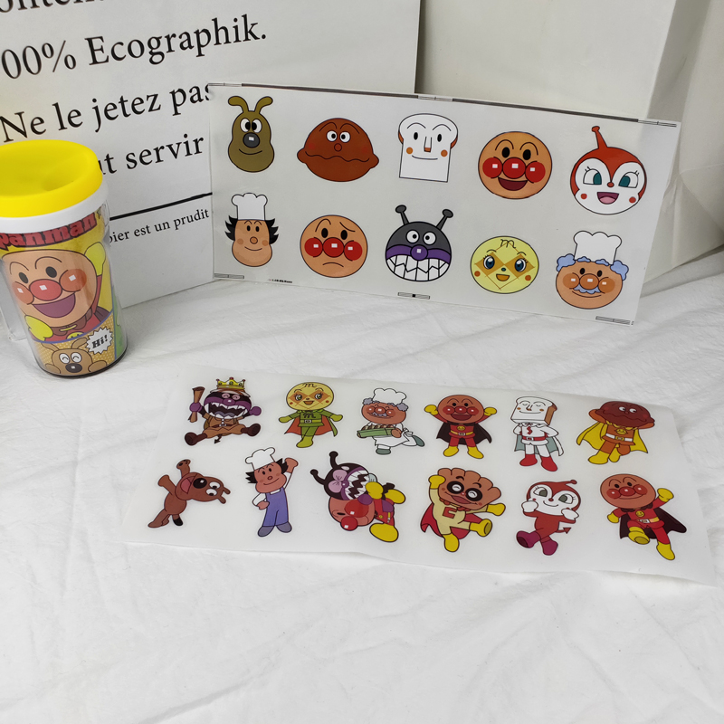 Daily single-sided bag large face sticker waterproof and anti-oil ripping Ppvc car stickers with children sticker luggage Cartoon sticker