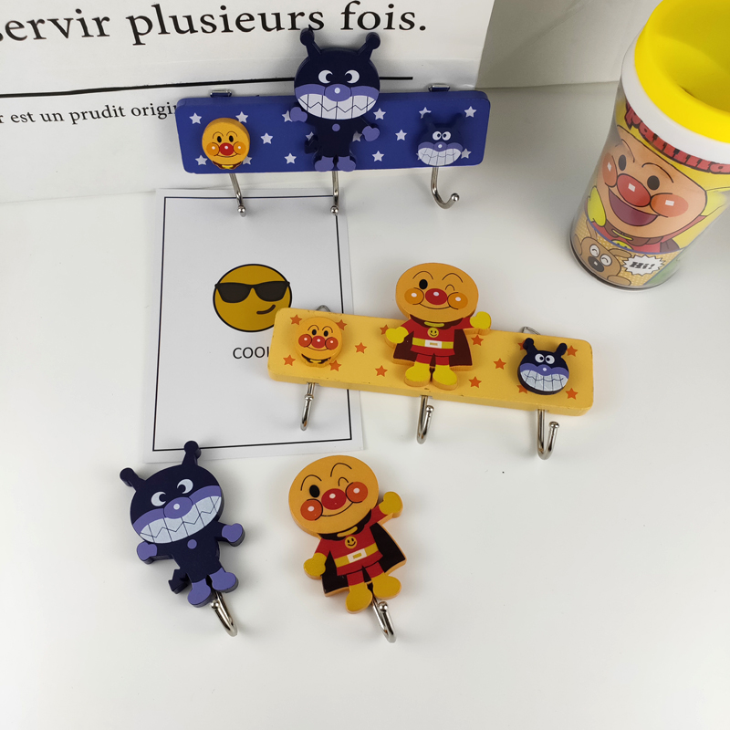 Full 39 ~ original single cartoon Genesis Italian bread big face Superman wood cute to dress hook big hook