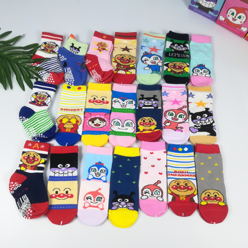 Day single cute bread large face Superman socks 1-4-year-old male and female baby in fine comb cotton socks with good quality-Taobao