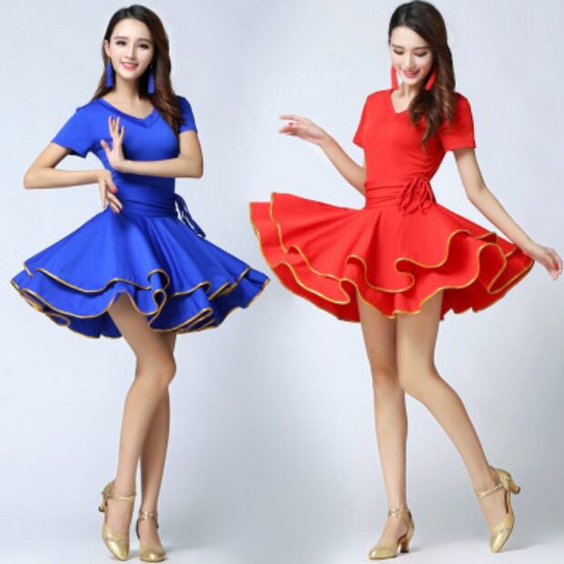 Women's dance clothes new square dance dress clothing spring and summer suits Latin dance suits costumes