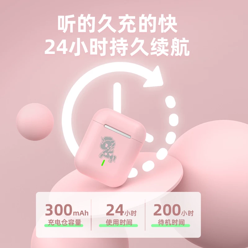 Apple, huawei, oppo, элитные мультяшные милые совместимые наушники, iPhone12, 2021 год, bluetooth, для любимого