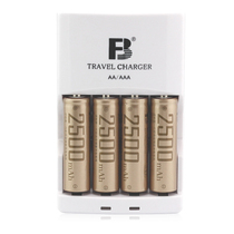 Flash rechargeable battery No 5 set No 5 battery charger with 4 2500 mAh batteries can charge No 7