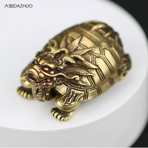 Медный настольный латунный декор ручной работы для офиса, ретро чайный сервиз