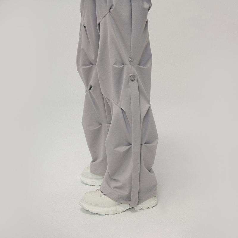 [Same Style as Wang Jiaer] Lostctrl American High Street Vibe Long Pants Men's Cleanfit Casual Cargo Pants
