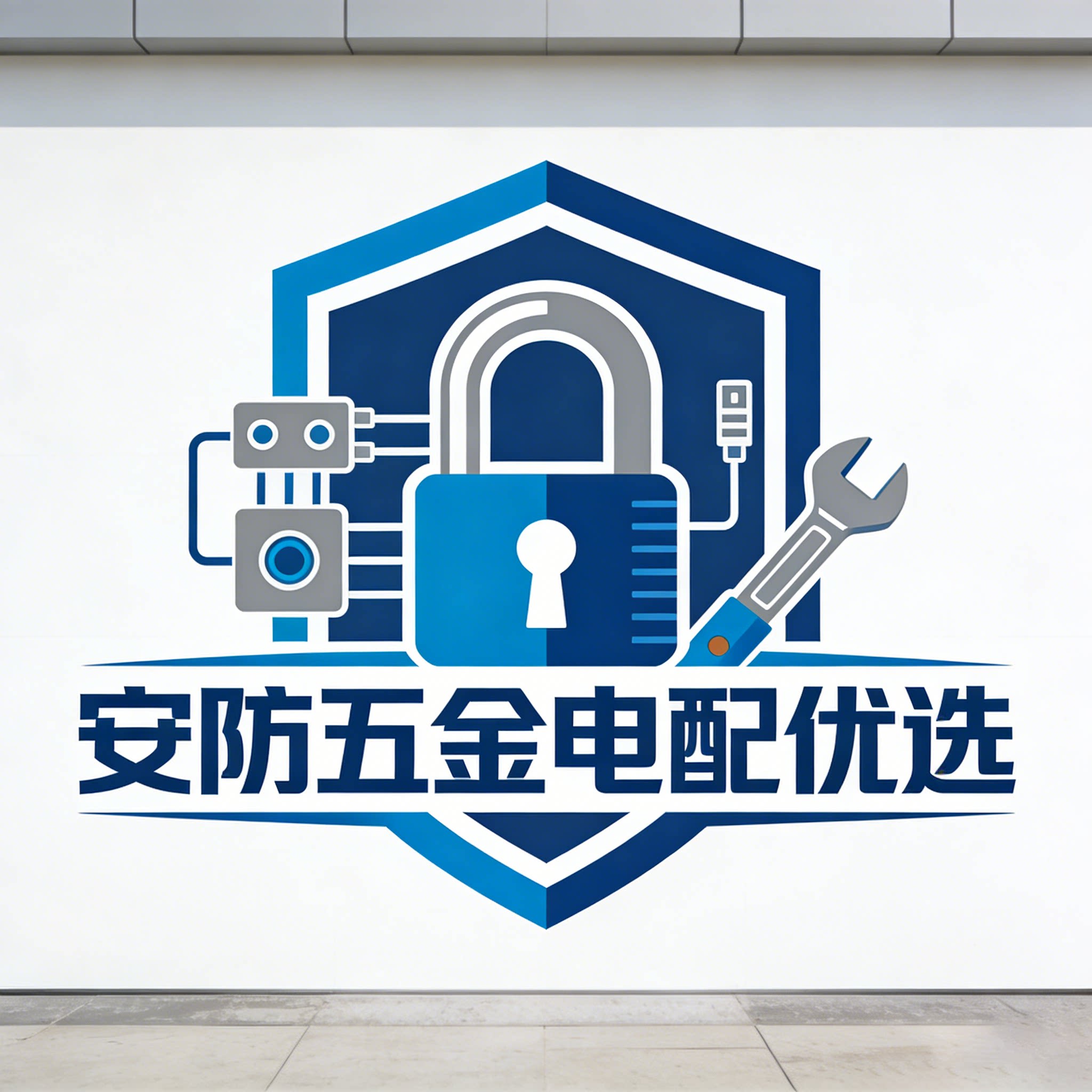 安防五金电配优选的LOGO