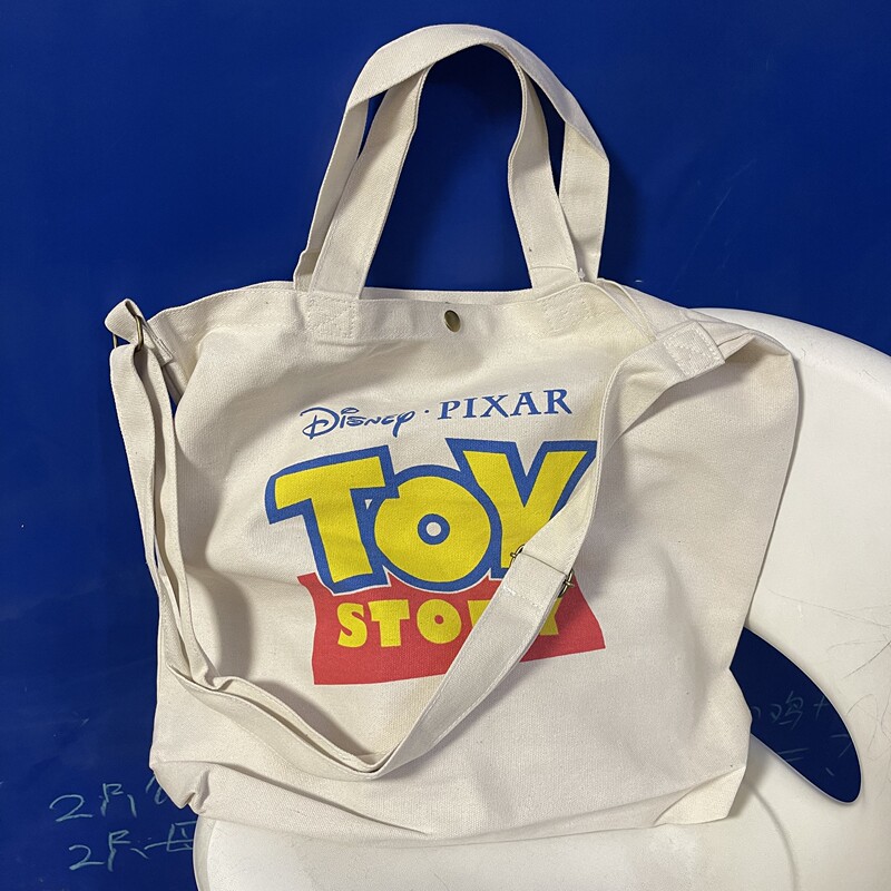 Japanese-Style Cartoon Canvas Bag, Shoulder Crossbody Bag, Anime Tote Bag, Spider-Man, Snoopy, Marvel Eco-Friendly Document Bag