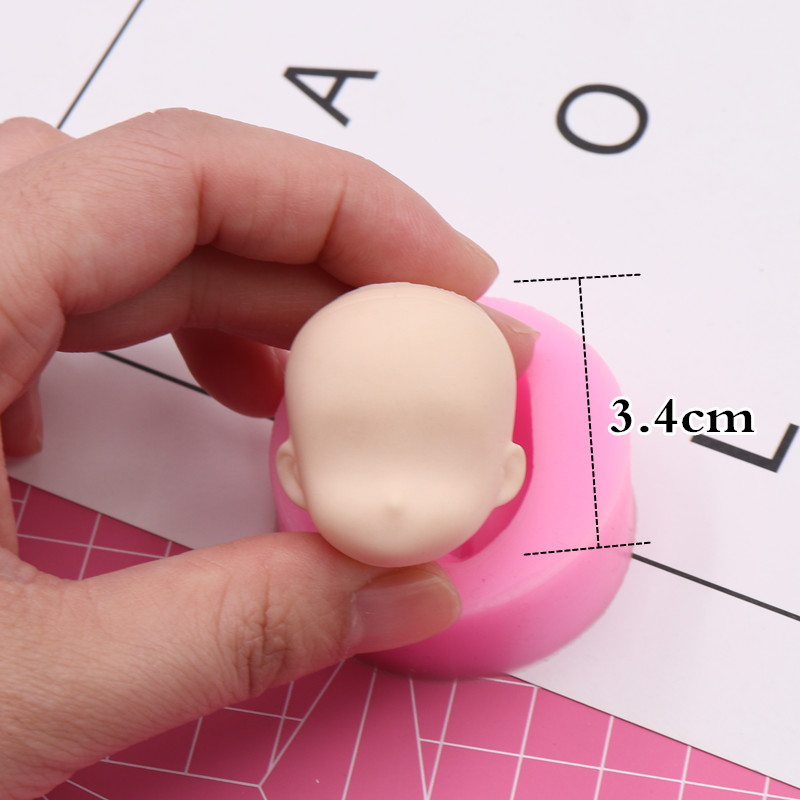 Là hơn khuôn mặt silicone khuôn đất sét siêu nhẹ gốm mềm fondant khuôn mặt bjd silicone búp bê mặt mặt - Tự làm khuôn nướng khuôn bánh căn