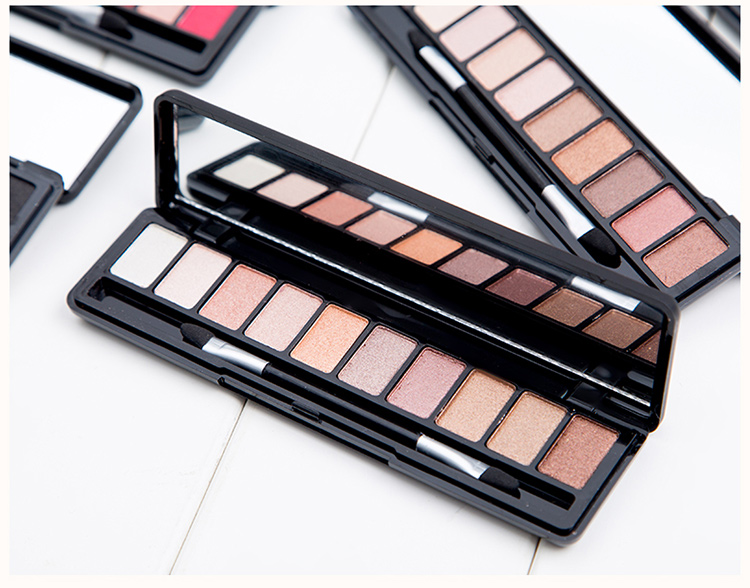 Matte nude trang điểm eyeshadow món ăn trái đất màu cô gái lười biếng không thấm nước không nở người mới bắt đầu tự nhiên nằm tằm 12 màu sắc bảng mắt huda beauty