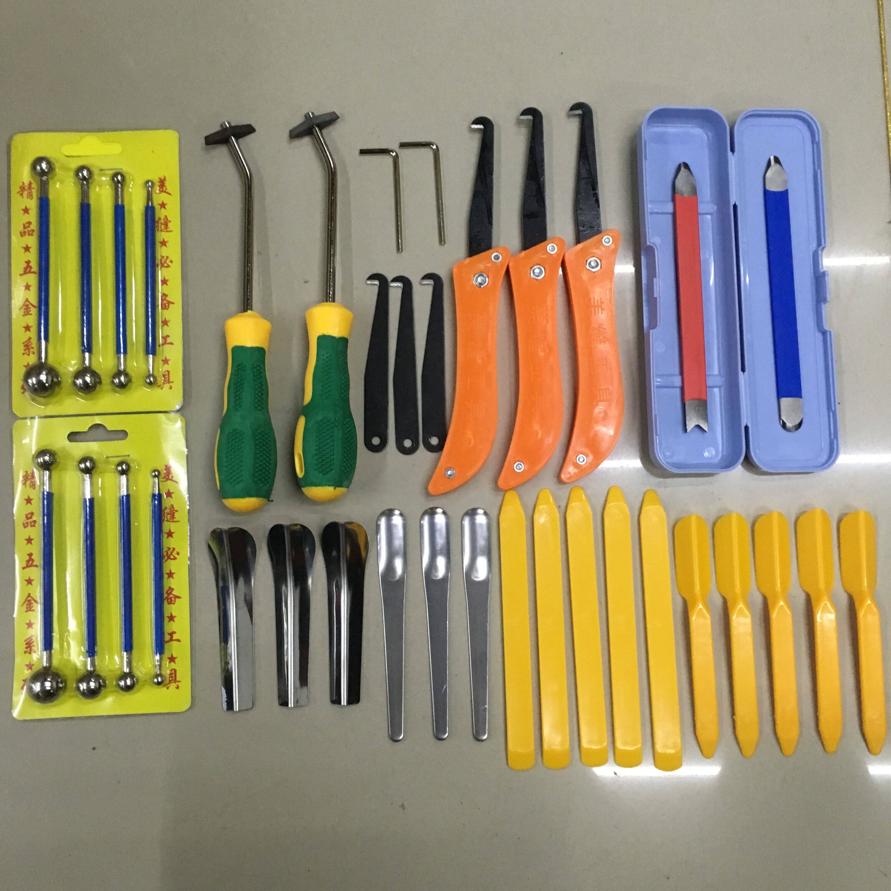 A full set of beauty seam construction tools suit A full set of beauty seam construction tools shovel knife glue gun pressure seam ball