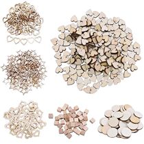 Wooden Mini Cute Love Heart Star Round Shape Wedding Table S