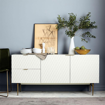 Nordic sideboard modern minimalist white locker American living room TV cabinet painted dining room cabinet