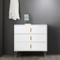 Postmodern light luxury three-bucket cabinet bedroom storage drawer drawer type Nordic ins combination high and low bucket cabinet