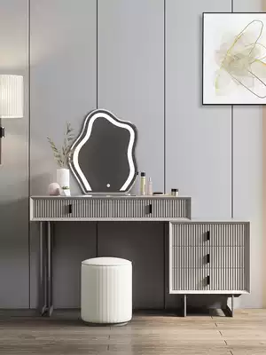 Net red light luxury dressing table modern simple small apartment bedroom model room ins Wind makeup table storage cabinet one