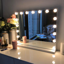 HD led makeup mirror desktop large vanity mirror with light makeup fill mirror home wedding makeup mirror