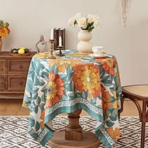 European-style small round tablecloth home living room coffee table tablecloth large round table tablecloth fabric round coffee table decorative cover