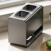 Chopstick tube wall-mounted punch-free countertop home wall drain storage box chopstick cage chopstick basket kitchen storage rack