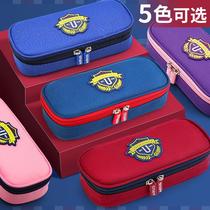 British college style aristocratic pencil bag multi-functional Oxford cloth pencil bag for boys middle and high school students contrasting color pencil case