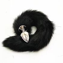 Female fox plush back yard toy metal head SM anal plug supplies