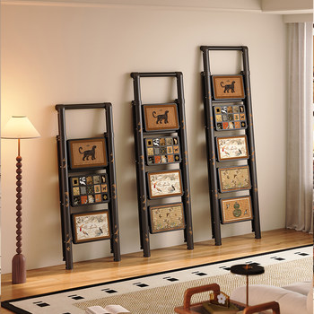 Meishida Ladder for Home Use with Handrails, Multifunctional, Foldable, Thickened, No Installation Required, Portable, Non-Slip, Four or Five-Step Stepladder